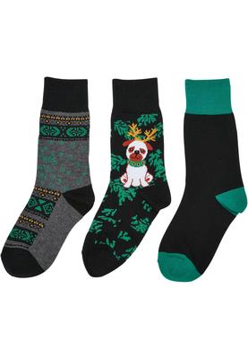 Christmas Dog Socks Kids 3-Pack multicolor 39-42