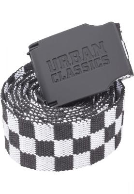 UC Canvas Belt Checkerboard 150cm black/white one size