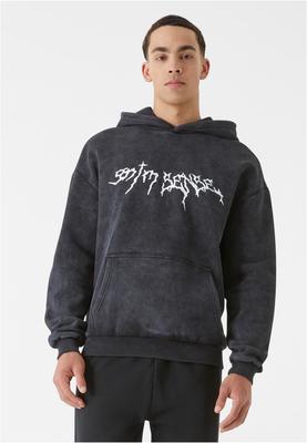 Sense Goth Print Hoodie Washed black L