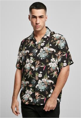 Viscose AOP Resort Shirt blacktropical 3XL