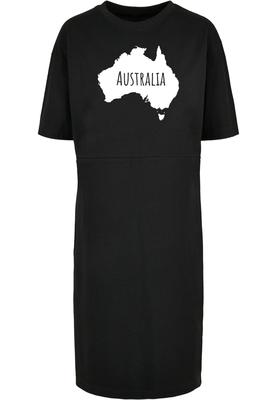 Ladies Australia X Organic Oversized Slit Tee Dress black 3XL