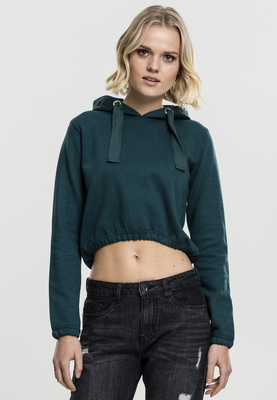 Ladies Interlock Short Hoody black L