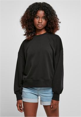 Ladies Oversized Rainbow Crewneck black 3XL