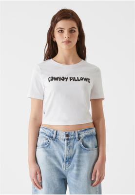 Lost Youth Ladies Cropped Tee - Cowboy Pillows white 3XL