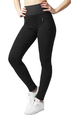 Ladies Interlock High Waist Leggings blk/blk L