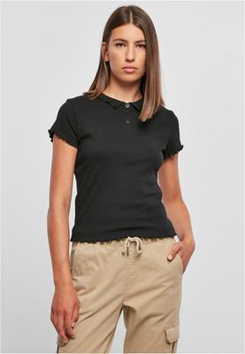 Ladies Rib Polo Tee whitesand M