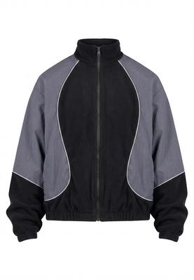 Polarfleece Taslan Track Jacket black/magnet 3XL