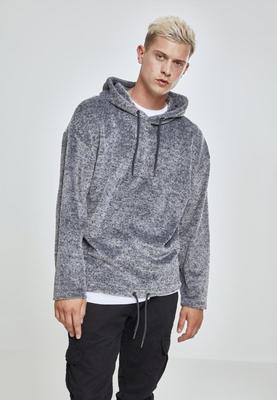 Plushy Oversize Hoody blk/gry L