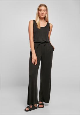 Ladies Long Sleevless Modal Jumpsuit black 3XL