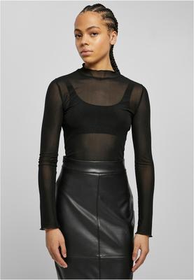 Ladies Mesh Turtleneck Body black 3XL