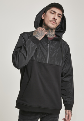 Military Half Zip Hoody black L