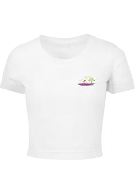 Just Rhyse Waikiki Cropped T-Shirt white S