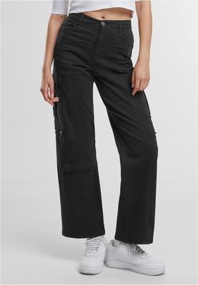 Ladies Loose Utility Stretch Twill Pants black 26