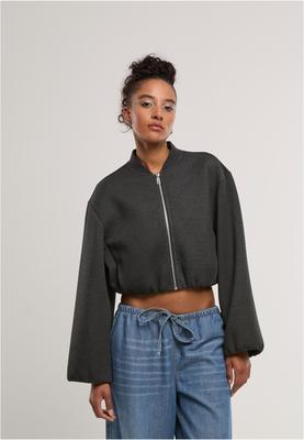 Ladies Oversized Scuba Jacket charcoal L