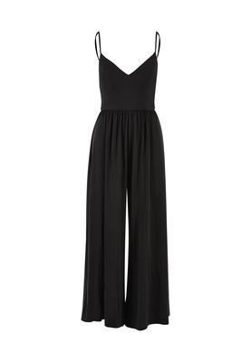 Ladies Modal Spaghetti Jumpsuit 2-Pack black+duskrose L