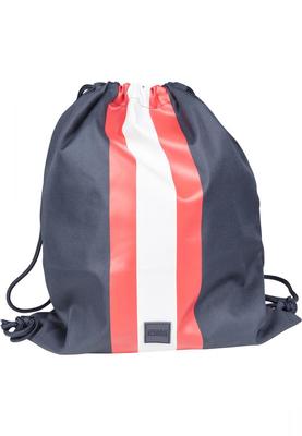 Striped Gym Bag navy/fire red/white one size