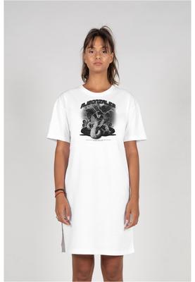 Ladies TOXIC V.2 x Organic Oversized Slit Tee Dress white L