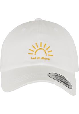 Let It Shine Cotton Twill Cap white one size