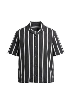 Summer Stripe Resort Shirt black/white 3XL