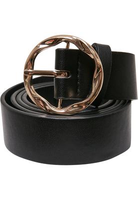 Small Synthetic Leather Ladies Belt black L/XL