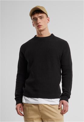 Rib Basic Sweater black 3XL