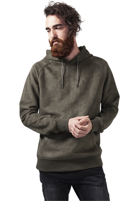 Imitation Suede Hoody black L