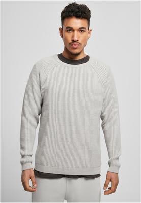 Ribbed Raglan Sweater lightasphalt 3XL