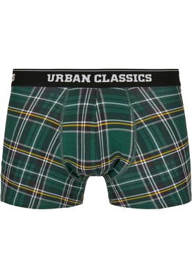 Boxer Shorts 3-Pack dgrn plaidaop+btlgrn/dblu+dgrn L