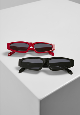 Sunglasses Lefkada 2-Pack black/black+red/black one size