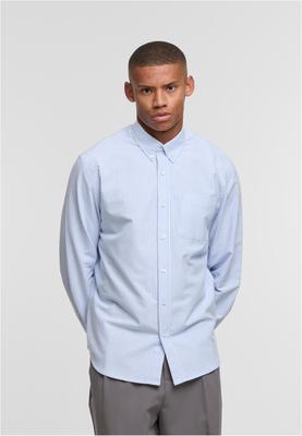 Striped Button Up Oxford Shirt lighthorizonblue/white 3XL
