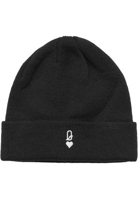 Queen Card Heavy Knit Beanie black one size