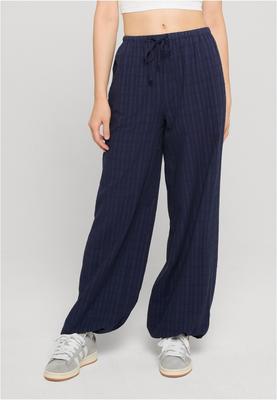 Ladies Cotton Baggy Fit Volume Pants navy L