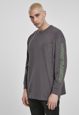Neon Logo Boxy Pocket LS darkshadow M