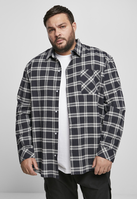 Oversized Check Shirt midnightnavy/white 3XL