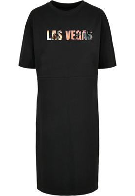 Ladies Las Vegas X Organic Oversized Slit Tee Dress black 5XL