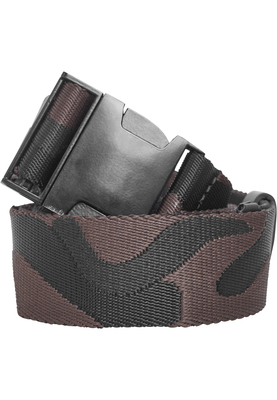 Jaquard Camo Belt black/brown 120cm