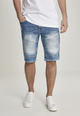 Biker Denim Shorts dk.sand blue 30