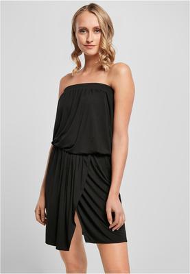 Ladies Viscose Short Bandeau Dress  black 3XL