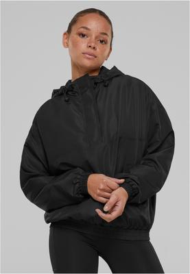 Ladies Recycled Oversized Pullover Jacket black 3XL