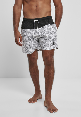 Low Block Pattern Swim Shorts jungle pattern/black L