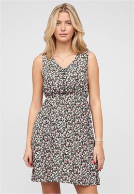 Leichtes Sommerkleid mit Knopfleiste black L
