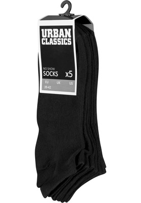 No Show Socks 5-Pack black 43-46