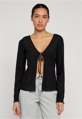Ladies Mesh Cardigan black L