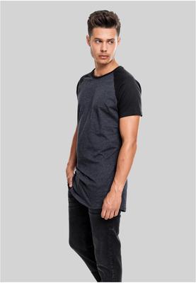 Shaped Raglan Long Tee wht/blk L