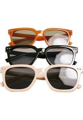 Sunglasses Chicago 3-Pack black/brown/lightbeige one size