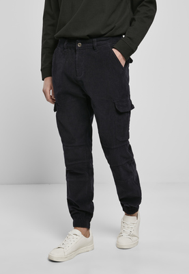 Corduroy Cargo Jogging Pants black 3XL