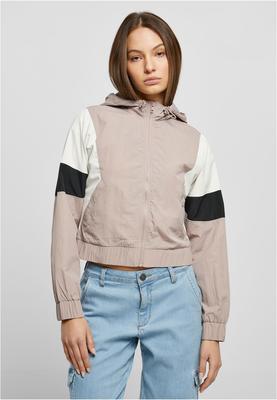 Ladies Short 3-Tone Crinkle Jacket terracotta/whitesand/duskrose 3XL