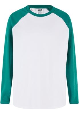 Boys Organic Oversized Raglan Longsleeve white/black 110/116