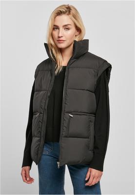 Ladies Waisted Puffer Vest olive M