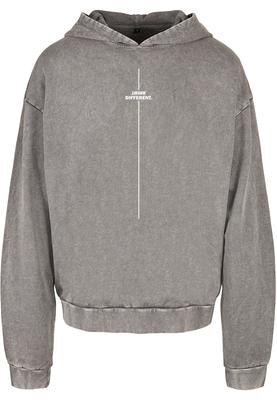 Think Different Acid Washed Oversize Hoody asphalt 3XL
